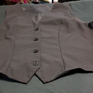 Black Button-Up Vest